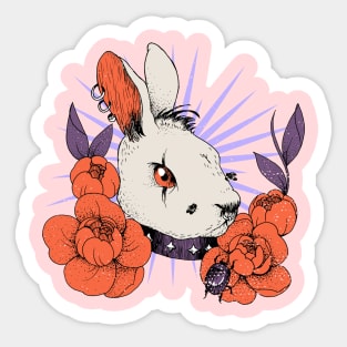 Vintage Retro Rabbit Sticker